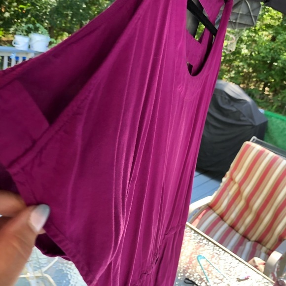 Kris Jenner LG-XL pink romper or cover adjustable waist oversized fits 14-16 - Picture 5 of 12